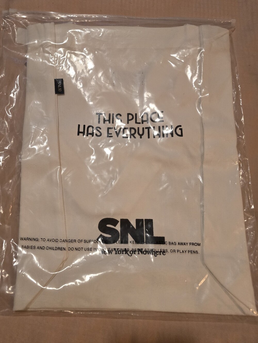 NWT Live From New York or Nowhere - NYON x SNL B&W Tote Bag Lt Ed - Picture 2 of 6